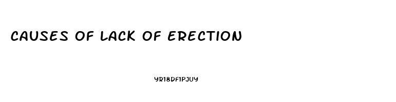 Causes Of Lack Of Erection