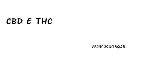 Cbd E Thc
