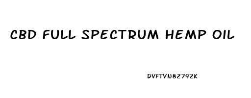 Cbd Full Spectrum Hemp Oil