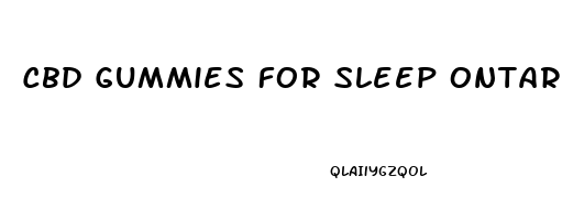 Cbd Gummies For Sleep Ontario
