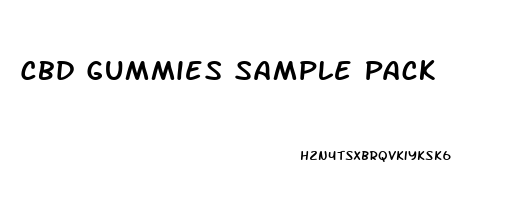 Cbd Gummies Sample Pack