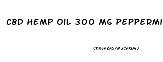 Cbd Hemp Oil 300 Mg Peppermint