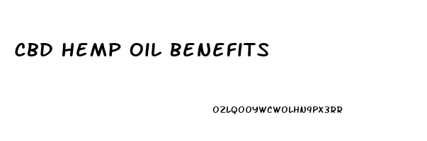 Cbd Hemp Oil Benefits