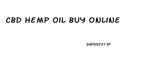 Cbd Hemp Oil Buy Online