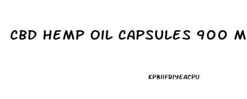 Cbd Hemp Oil Capsules 900 Mg Of Cbd