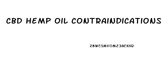 Cbd Hemp Oil Contraindications