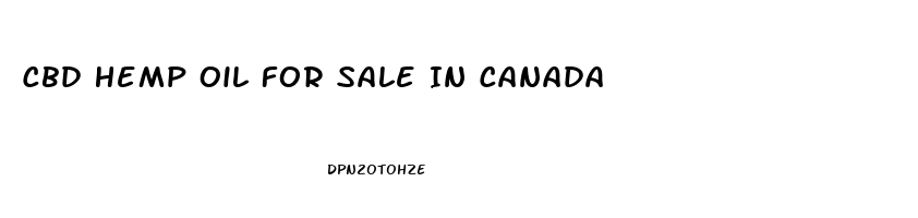 Cbd Hemp Oil For Sale In Canada