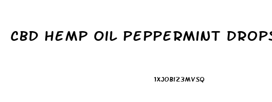 Cbd Hemp Oil Peppermint Drops