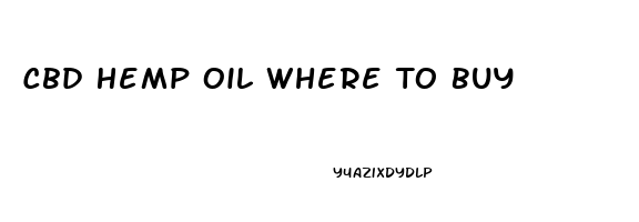 Cbd Hemp Oil Where To Buy