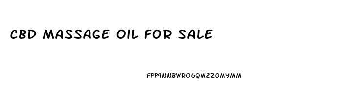 Cbd Massage Oil For Sale