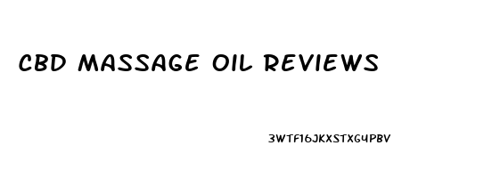 Cbd Massage Oil Reviews