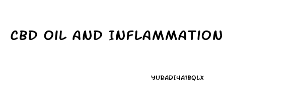 Cbd Oil And Inflammation