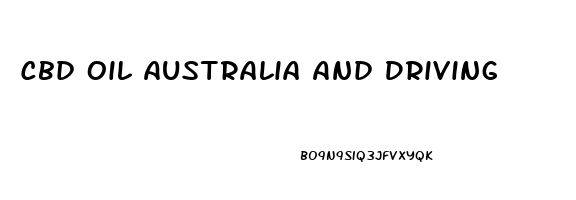 Cbd Oil Australia And Driving