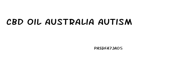 Cbd Oil Australia Autism