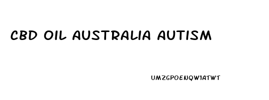 Cbd Oil Australia Autism