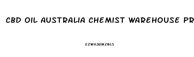 Cbd Oil Australia Chemist Warehouse Price