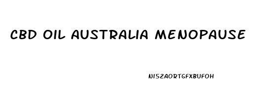 Cbd Oil Australia Menopause