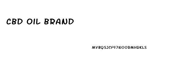 Cbd Oil Brand