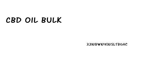 Cbd Oil Bulk