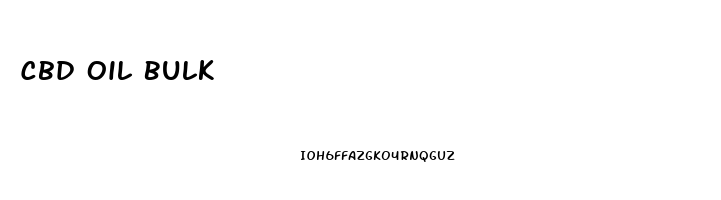 Cbd Oil Bulk