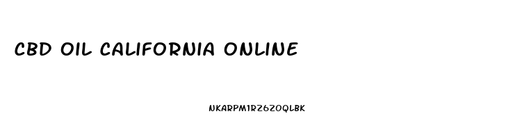 Cbd Oil California Online