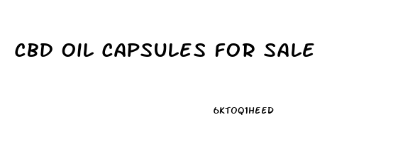 Cbd Oil Capsules For Sale