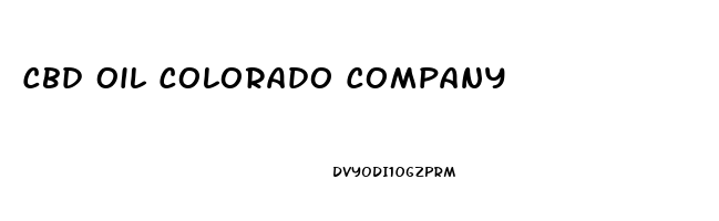 Cbd Oil Colorado Company