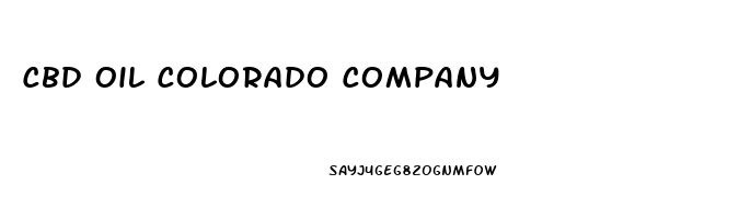 Cbd Oil Colorado Company