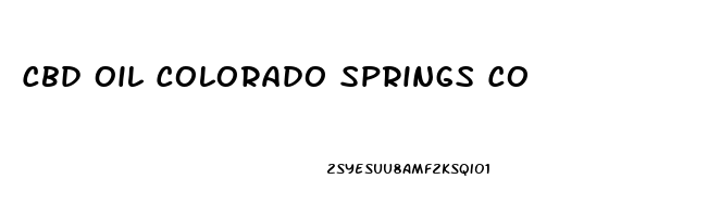 Cbd Oil Colorado Springs Co