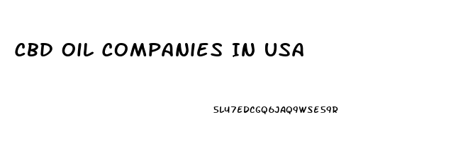 Cbd Oil Companies In Usa