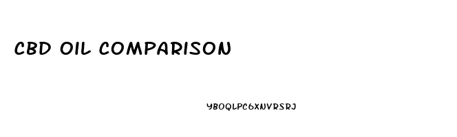Cbd Oil Comparison