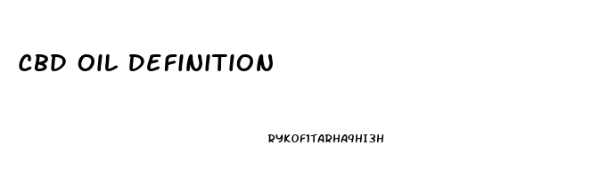 Cbd Oil Definition