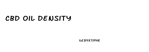 Cbd Oil Density