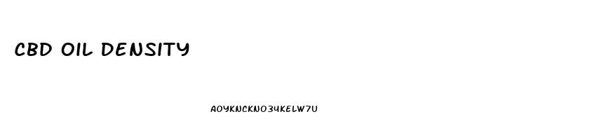 Cbd Oil Density