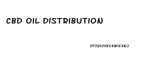 Cbd Oil Distribution