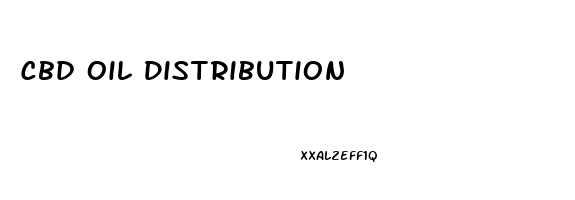 Cbd Oil Distribution