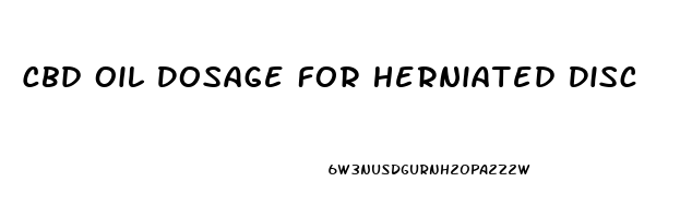 Cbd Oil Dosage For Herniated Disc