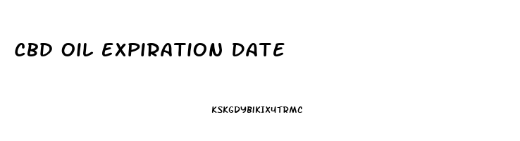 Cbd Oil Expiration Date