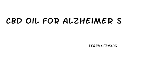 Cbd Oil For Alzheimer S