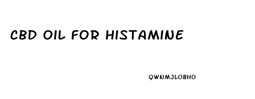 Cbd Oil For Histamine