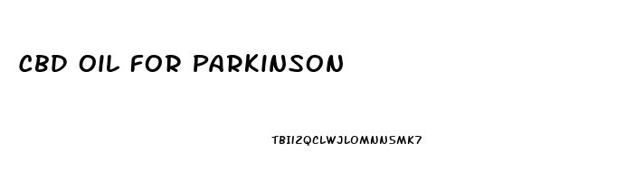 Cbd Oil For Parkinson