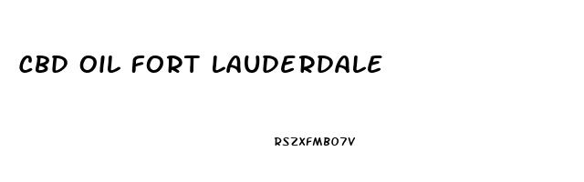 Cbd Oil Fort Lauderdale