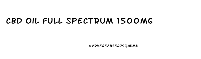 Cbd Oil Full Spectrum 1500mg