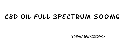 Cbd Oil Full Spectrum 500mg