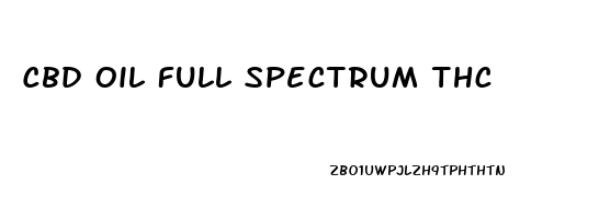 Cbd Oil Full Spectrum Thc