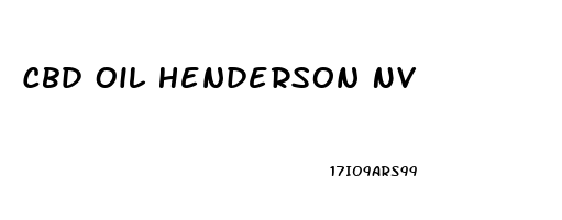 Cbd Oil Henderson Nv