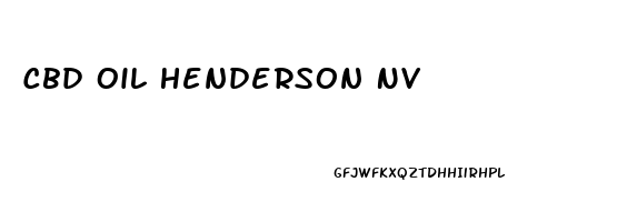 Cbd Oil Henderson Nv