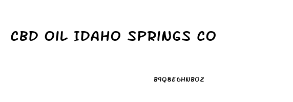 Cbd Oil Idaho Springs Co