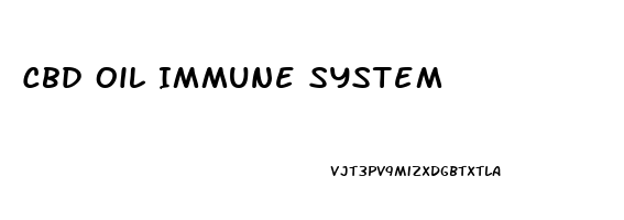 Cbd Oil Immune System