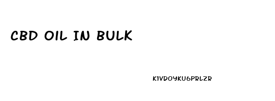 Cbd Oil In Bulk